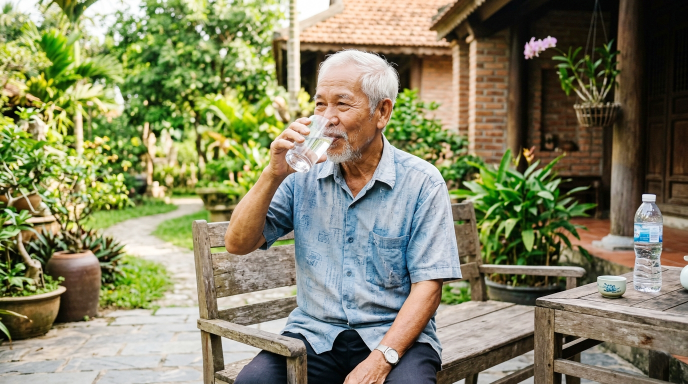 Người cao tuổi cần uống bao nhiêu nước mỗi ngày là đủ?- Ảnh 1. Người cao tuổi cần uống bao nhiêu nước mỗi ngày là đủ?- Ảnh 1.