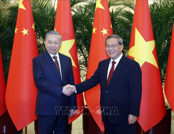 Tổng Bí thư, Chủ tịch nước Tô Lâm hội kiến Thủ tướng Trung Quốc Lý Cường - Ảnh 2. Tổng Bí thư, Chủ tịch nước Tô Lâm hội kiến Thủ tướng Trung Quốc Lý Cường - Ảnh 2.