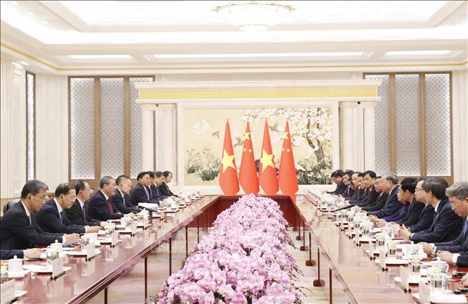 Tổng Bí thư, Chủ tịch nước Tô Lâm hội kiến Thủ tướng Trung Quốc Lý Cường - Ảnh 3. Tổng Bí thư, Chủ tịch nước Tô Lâm hội kiến Thủ tướng Trung Quốc Lý Cường - Ảnh 3.