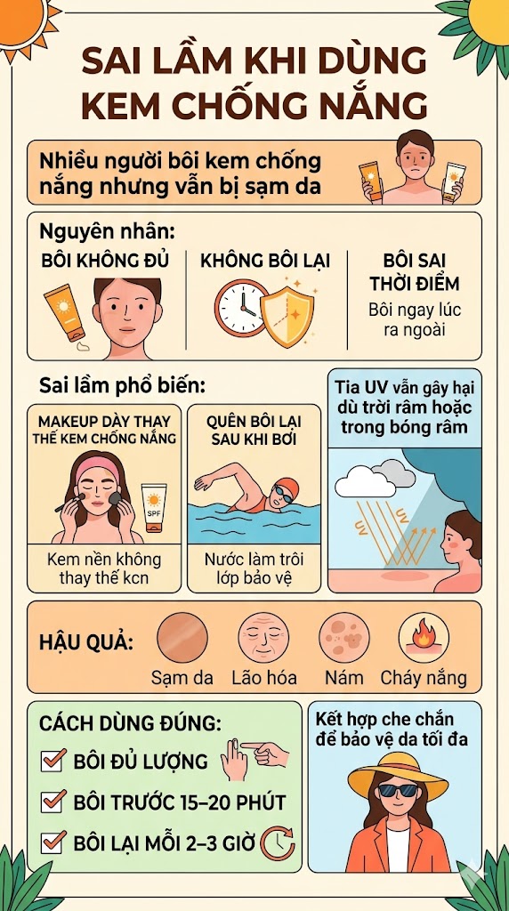 Sai lầm khi dùng kem chống nắng khiến da tệ hơn sau chuyến đi biển- Ảnh 3. Sai lầm khi dùng kem chống nắng khiến da tệ hơn sau chuyến đi biển- Ảnh 3.