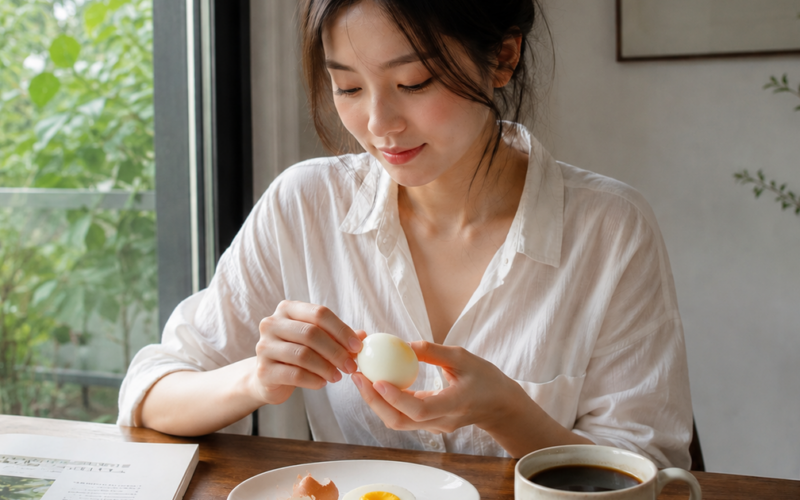 Bữa sáng với trứng luộc và cà phê có giúp giảm cân?