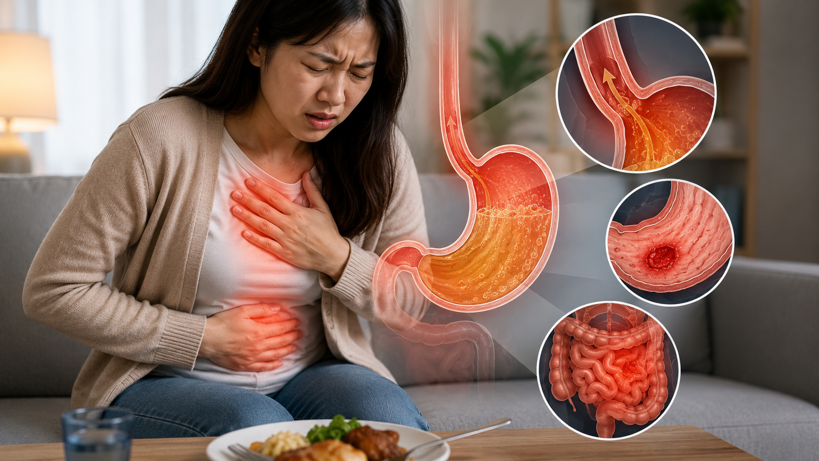 Đầy bụng sau ăn có thể cảnh báo bệnh nguy hiểm nào?- Ảnh 1.