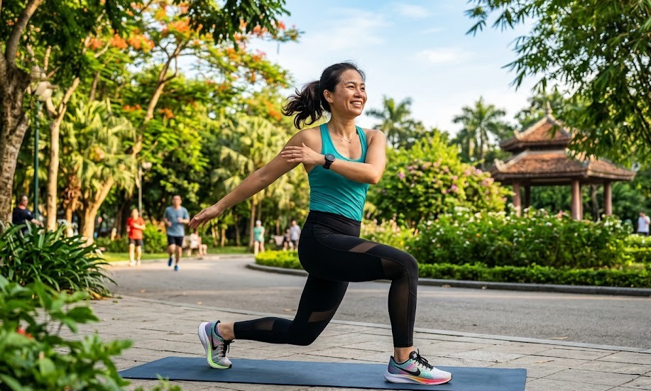 6 bài tập thể dục buổi sáng giúp siết eo hiệu quả sau tuổi 55- Ảnh 2.
