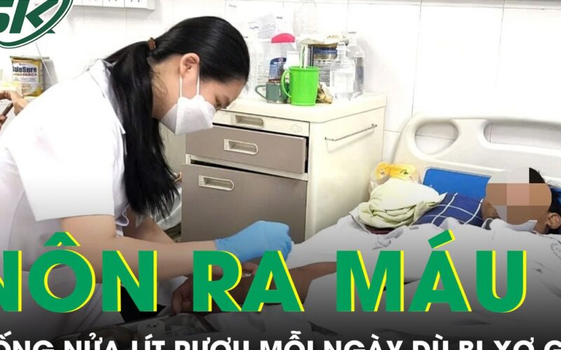 Uống nửa lít rượu mỗi ngày dù bị xơ gan, người đàn ông nôn ra máu ồ ạt