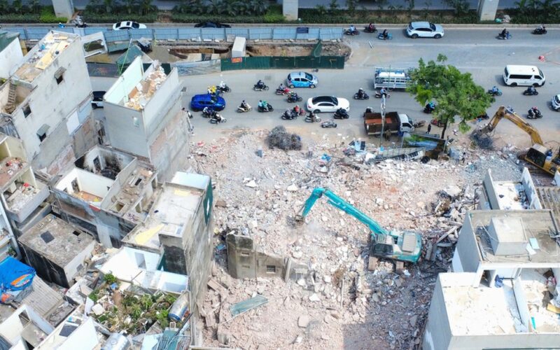 Hà Nội: Hiện trạng ‘đại công trường’ GPMB Vành đai 2,5 Ngụy Như Kon Tum – Nguyễn Trãi