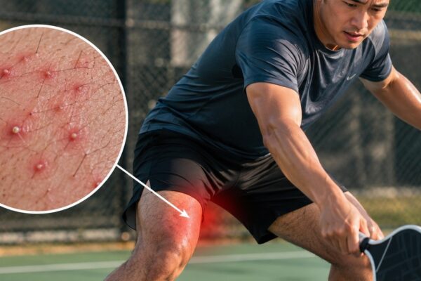 Chơi Pickleball, bóng đá mùa nóng: Nam giới dễ bị nhiễm trùng da