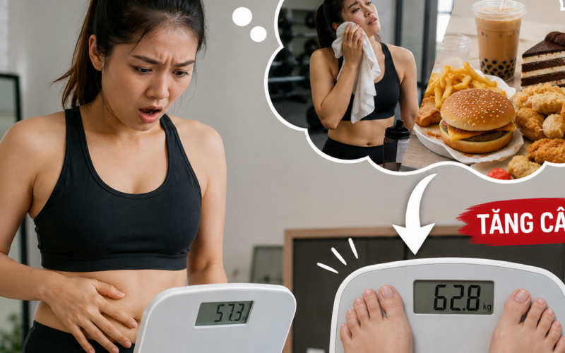 Vì sao nhiều người tăng cân dù tập luyện đều?