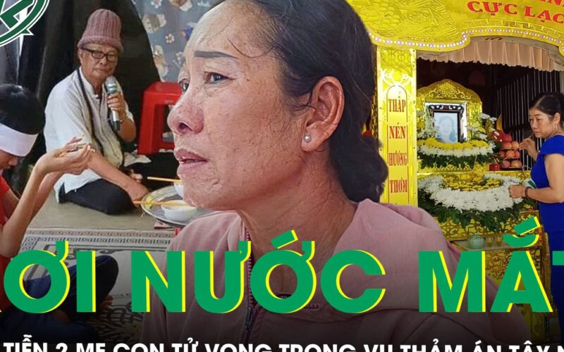 Rơi nước mắt cảnh đoàn người đưa tiễn 2 mẹ con tử vong trong vụ thảm án Tây Ninh