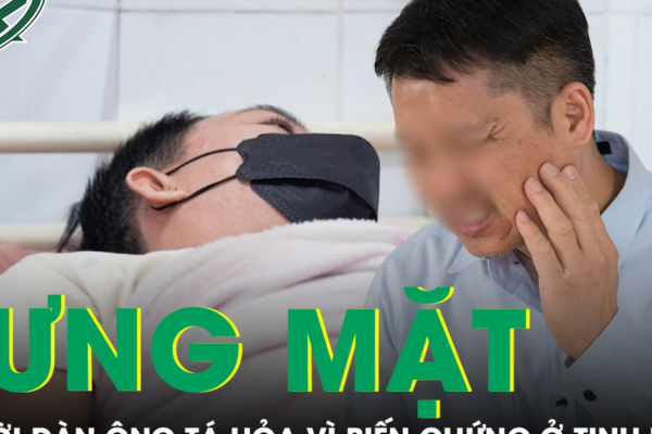 Tá hỏa vì tinh hoàn gặp biến chứng do chủ quan với dấu hiệu sưng mặt