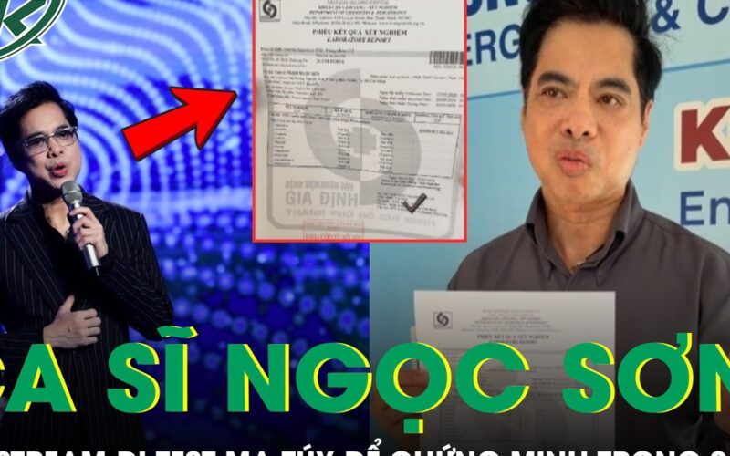 Ca sĩ Ngọc Sơn livestream đi test ma túy để chứng minh trong sạch giữa ồn ào