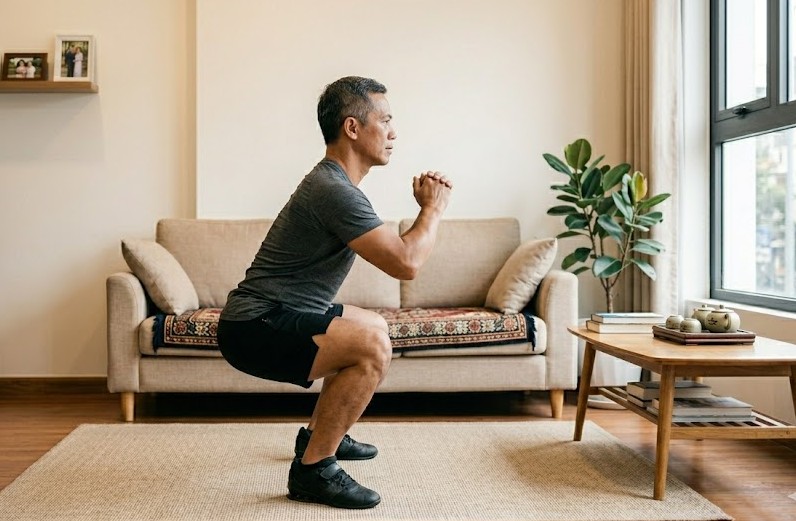 4 lợi ích của bài tập squat đối với người trên 50 tuổi- Ảnh 1.