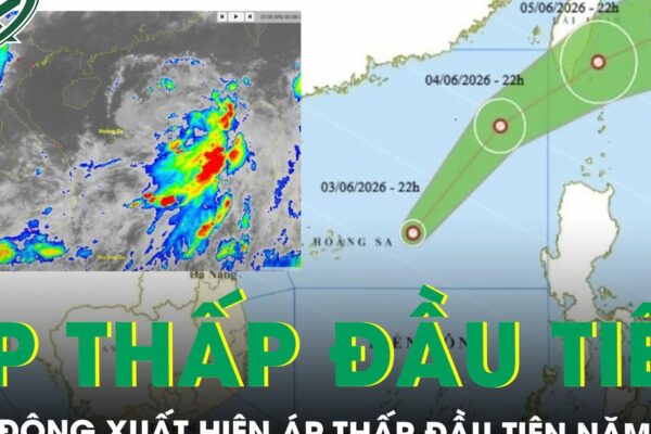 Biển Đông xuất hiện áp thấp nhiệt đới đầu tiên của năm 2026, có ảnh hưởng tới nước ta?
