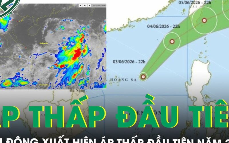 Biển Đông xuất hiện áp thấp nhiệt đới đầu tiên của năm 2026, có ảnh hưởng tới nước ta?