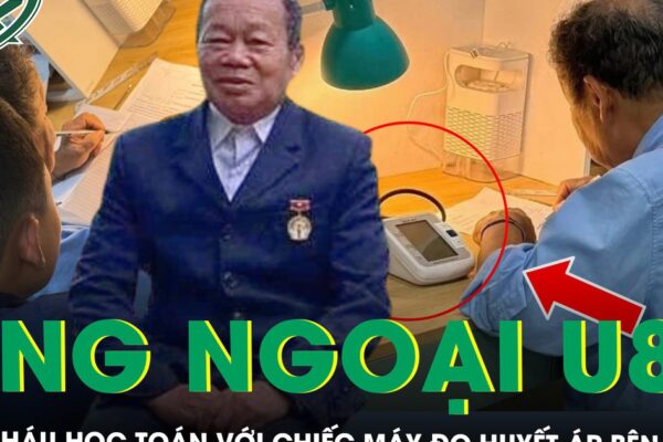Profile ‘khủng’ của ông ngoại U80 kèm cháu học Toán với chiếc máy đo huyết áp bên cạnh gây sốt mạng xã hội