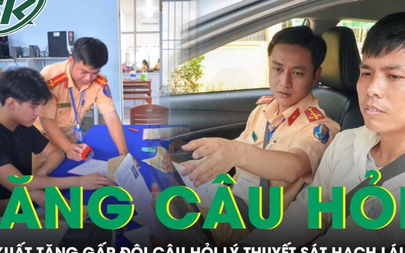Bộ Công an đề xuất tăng gấp đôi câu hỏi lý thuyết, bỏ thi mô phỏng sát hạch lái xe