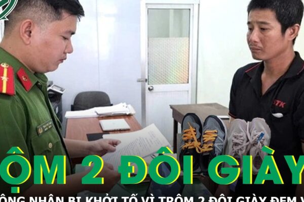 Khởi tố nam công nhân trộm 2 đôi giày của công ty về nhà cất giấu
