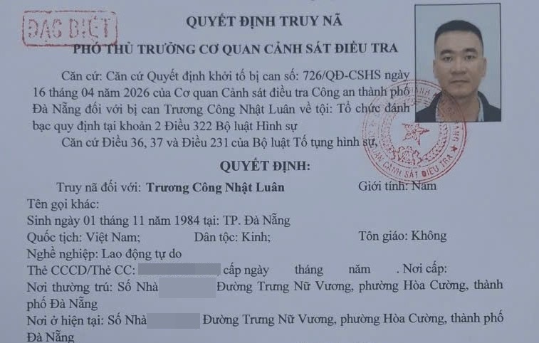 truy-na-17790742635531988266670 Truy nã đặc biệt đối tượng cầm đầu đường dây cá độ bóng đá liên tỉnh với số tiền hơn 350 tỷ đồng- Ảnh 1.
