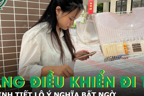 Nữ sinh mang điều khiển điều hòa đến điểm thi, tiết lộ ý nghĩa đặc biệt